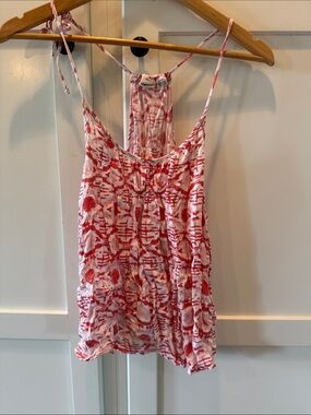 Roxy Red and White patterned Racerback Camisole